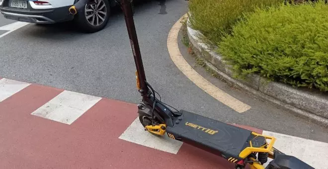 Localizado en el parque de la Teja un ciclomotor abandonado que había sido robado