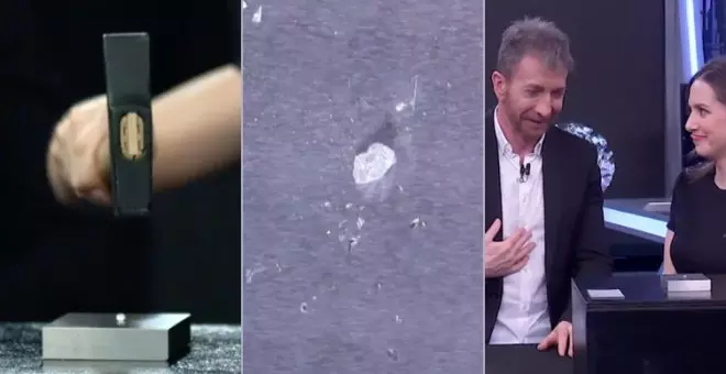 Un experimento de 'El Hormiguero' sale mal y acaban destrozando un diamante en la visita de Georgina:  "No me lo puedo creer"