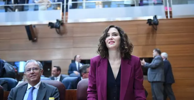 Ayuso escenifica la ruptura con Vox en su último pleno y un día después de la moción de censura