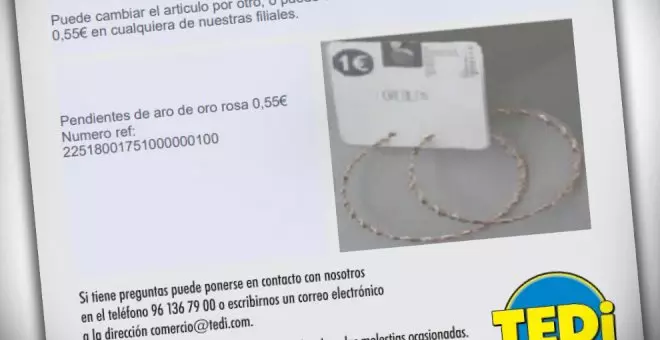 Tedi retira unos pendientes por contener altos niveles de níquel