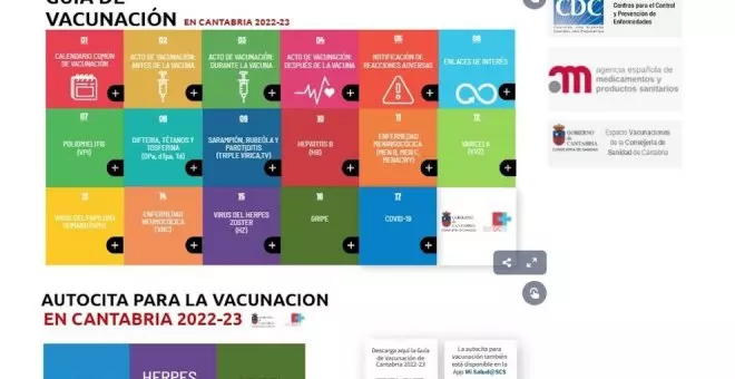 El SCS lanza una web con información de las vacunas a lo largo de toda la vida