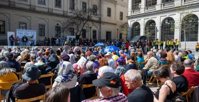 Concentración en Madrid para exigir el blindaje de las pensiones y convertirlas en un derecho constitucional