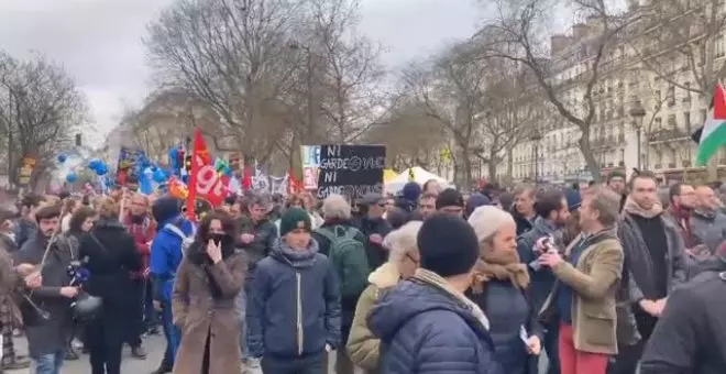 Nuevos enfrentamientos en la décima ronda de protestas contra la reforma de pensiones de Macron