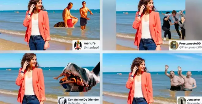 Los memes más tronchantes con una foto de Ayuso en la portada de 'El Mundo': "Qué chula la playa de Madrid"