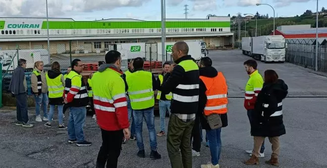 La plantilla de Covirán en Cantabria vuelve a secundar el segundo día de huelga