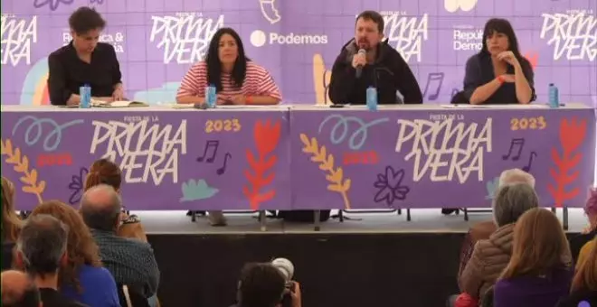 Pablo Iglesias defiende la unidad de la izquierda "a pesar de los insultos y los ninguneos"