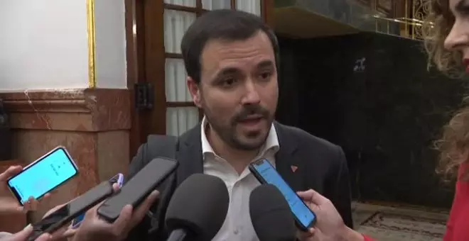 Alberto Garzón, sobre la visita del emérito: "Está absolutamente fuera de lugar"