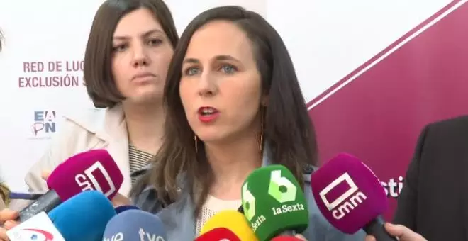 Belarra señala al PSOE: "Está haciendo daño a la coalición pactando con el PP un retroceso en derechos de las mujeres"