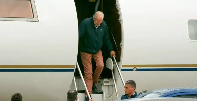 Juan Carlos I llega a Vitoria tras su criticado paso por Galicia