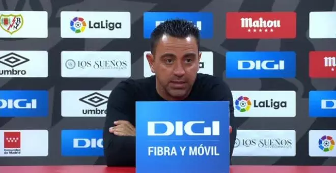 Xavi admite la "merecida" derrota en Vallecas: "No nos podemos dormir"