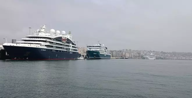 Tres cruceros de lujo con 1.200 pasajeros, este viernes en el Puerto de Santander