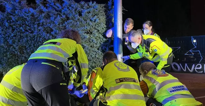 Cuatro jóvenes heridos por arma blanca tras una reyerta en Madrid