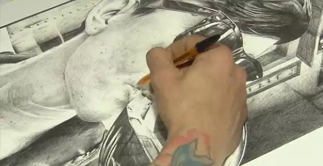 Un artista gallego triunfa con sus espectaculares dibujos elaborados a boli Bic