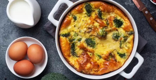 Pato confinado - Receta de pastel de brócoli