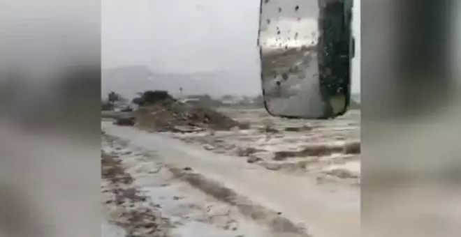 La granizada caída en Lorca arrasa varios cultivos de sandía