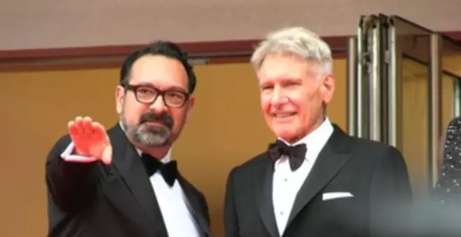 Harrison Ford, emocionado en Cannes, en la presentación de la película con la que se despide de Indiana Jones