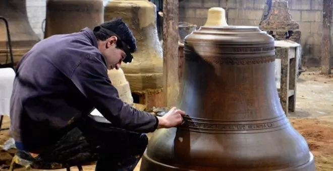 Abel Portilla, maestro fundidor de campanas de Gajano, gana el premio nacional Driehaus