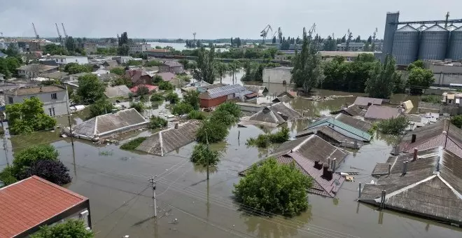 Las consecuencias de la destrucción de la presa ucraniana de Nova Kajovka, en imágenes