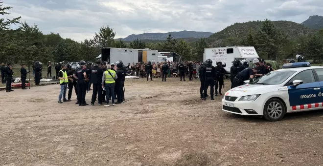 Els Mossos desallotgen la 'rave' d'Ivars de Noguera després de cinc dies de festa