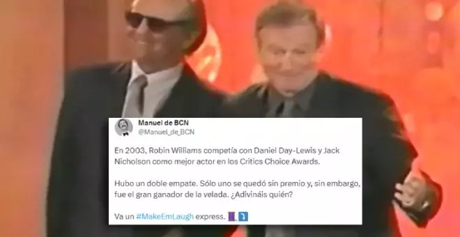 Robin Williams en estado puro: los tuiteros recuperan la actuación del actor que salvó una gala de premios