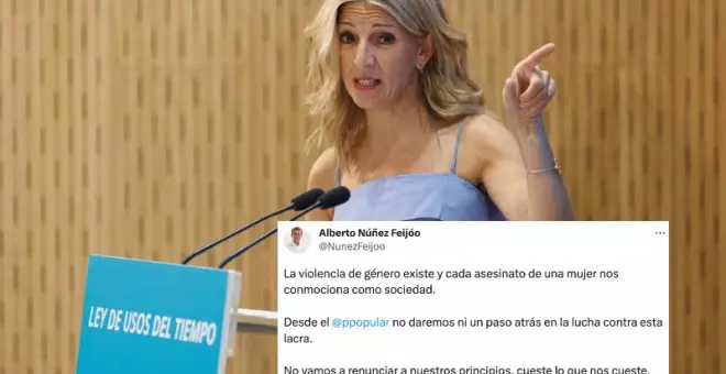 La respuesta de Yolanda Díaz a Feijóo que deja en evidencia la doble moral del PP en materia de violencia machista