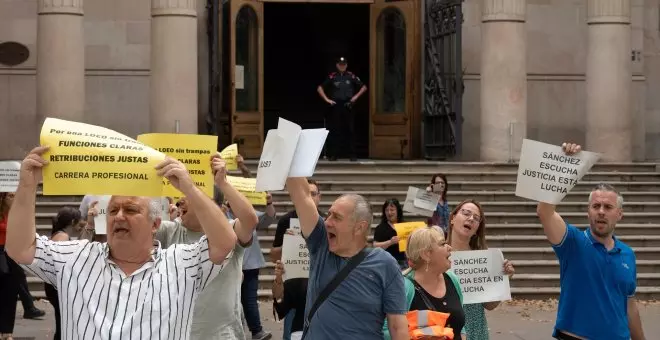 Los funcionarios de Justicia se encierran en las sedes para que el Ministerio negocie