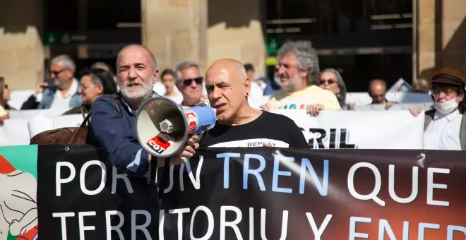 'Más tren, mejor clima', lema de la campaña en defensa del ferrocarril público