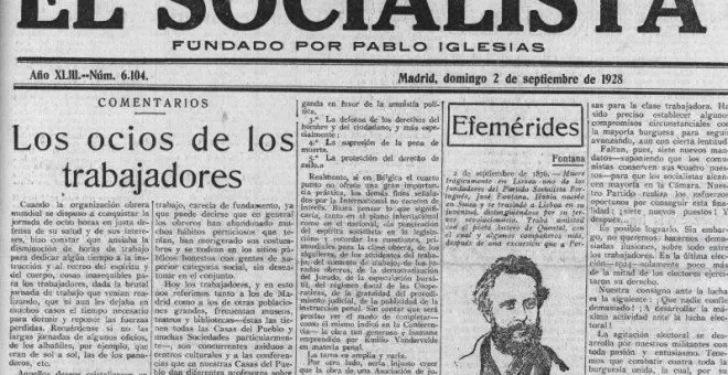 Ocio de los obreros y socialismo en los años veinte