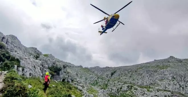 Rescatada una mujer con herida abierta en la cabeza tras caerse en la ruta de los Ojos del Diablo