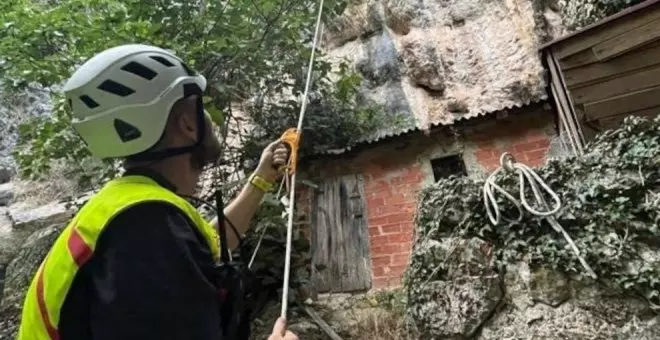 Dos personas se quedan atrapadas en una vía ferrata de La Hermida