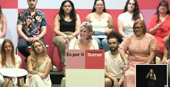 Yolanda Díaz acusa a Feijóo de mentir sobre los datos de empleo