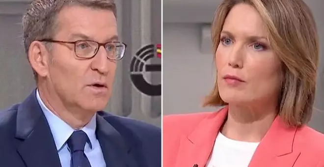 Lo que pasa cuando una periodista rebate en directo y con datos a Feijóo: "Grande Silvia Intxaurrondo"