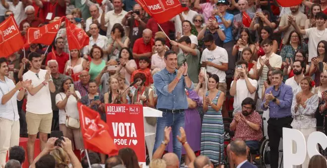 Sánchez apela a la remontada en el sprint final para frenar a PP y Vox