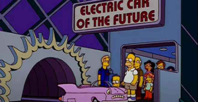 2 predicciones de Los Simpson sobre coches eléctricos que acertaron de pleno