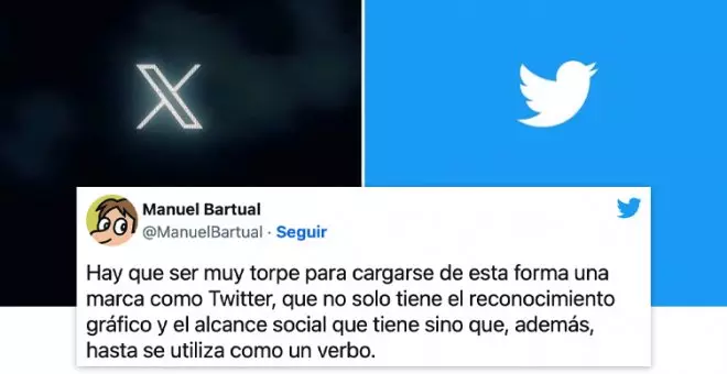 "La 'X' de Elon Musk es más fea que pegar a un padre": las redes sentencian el 'rebranding' de Twitter