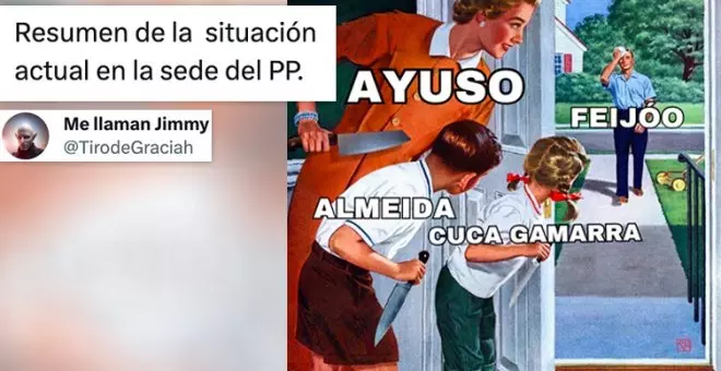 "No me quiero marchar, Srta. Ayuso": los memes que resumen la incertidumbre sobre el futuro de Feijóo