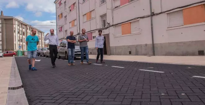 Las obras del Barrio Insa dotan de accesibilidad y seguridad esta zona de Tanos