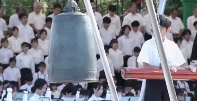 Homenaje a las víctimas de Hiroshima en el 78º aniversario del lanzamiento de la bomba atómica