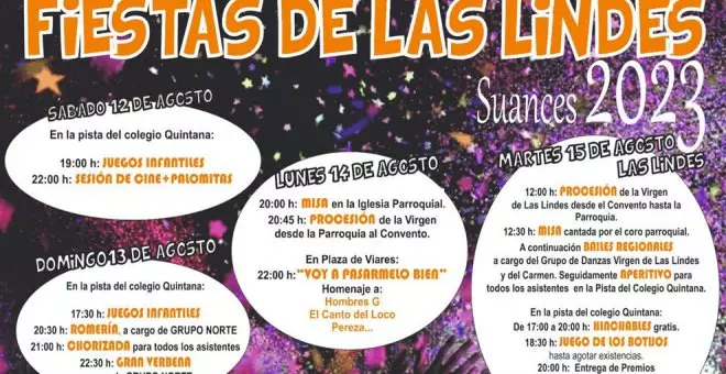 El municipio celebra las fiestas de Las Lindes del 12 al 15 de agosto