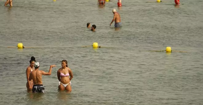 Cierran durante horas dos playas de València por la presencia de un tiburón azul