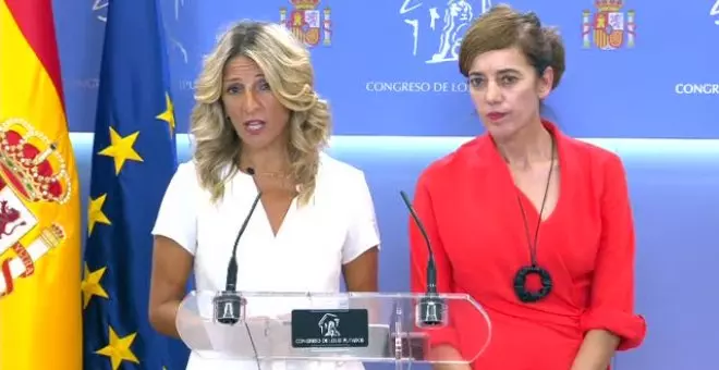 Yolanda Díaz confirma a Felipe VI su apoyo al "único Gobierno de coalición progresista posible"