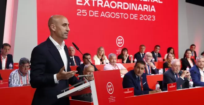 El discurso de Rubiales termina de romper la unidad en la RFEF