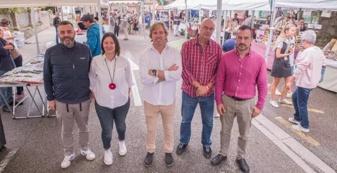 Inaugurada la Feria Agroalimentaria de Puente San Miguel con una veintena de puestos