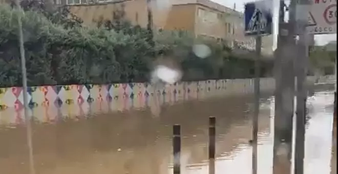 Inundaciones en Tomelloso, donde han caído hasta 34 litros por metro cuadrado en una hora