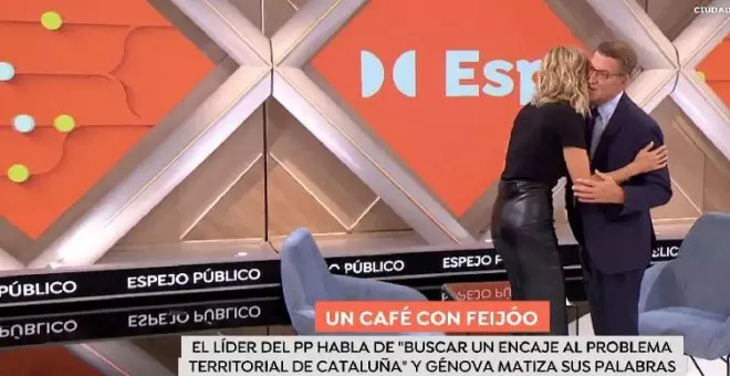 "Es lo que pasa cuando el futuro te supera": críticas a Susanna Griso por su comentario tras dar dos besos a Alberto Núñez Feijóo