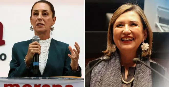 Claudia  Sheinbaum y Xóchitl Gálvez, las dos candidatas a presidir México