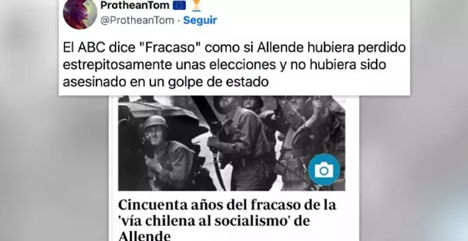 El "infame" titular de 'ABC' sobre Allende: "Nivel extremo de retorcer el lenguaje y la historia"