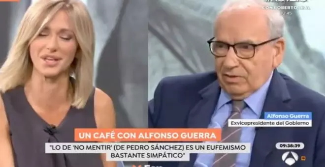 Alfonso Guerra bate el récord mundial de machirulo con una frase repugnante sobre Yolanda Díaz