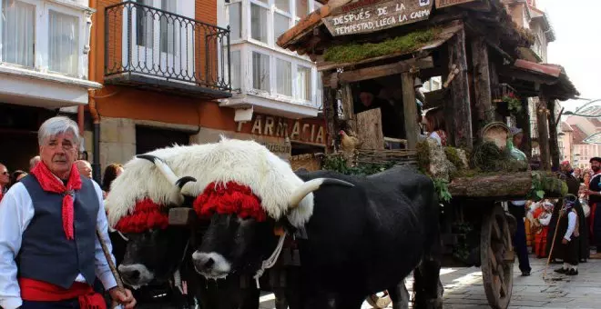 Reinosa celebra el domingo el Día de Campoo con su multitudinario desfile de carretas