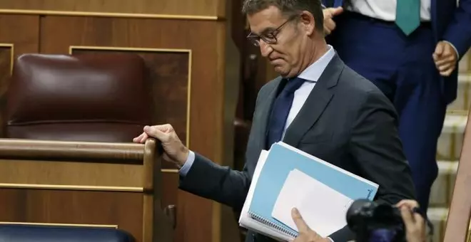 El liderazgo de Feijóo en el PP sale vivo de una investidura que nunca tuvo posibilidades de prosperar